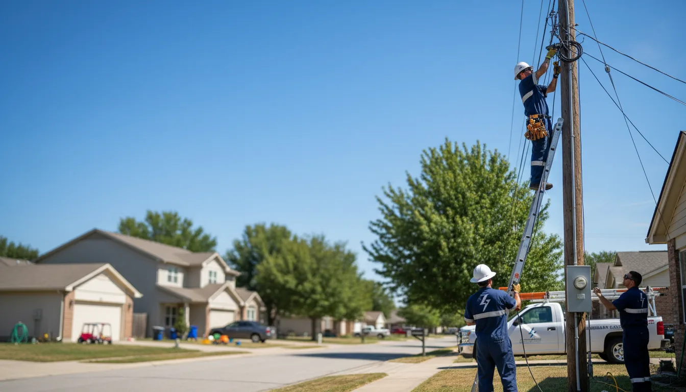 Residential electrician providing installation services in Walnut Creek, OH